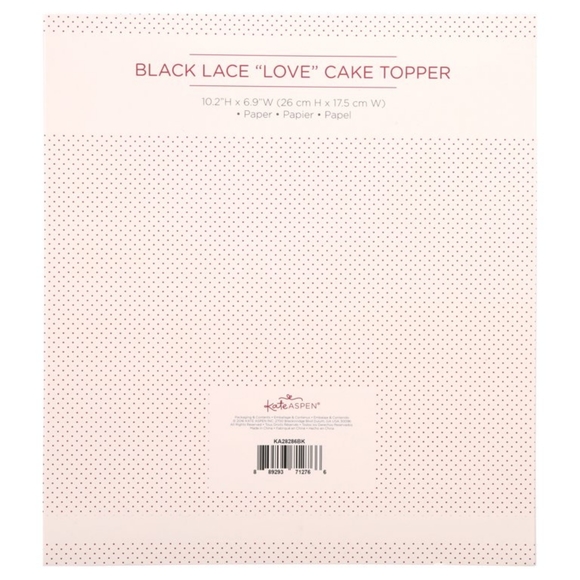 Love Lasercut Cake Topper - Picture 4 of 7